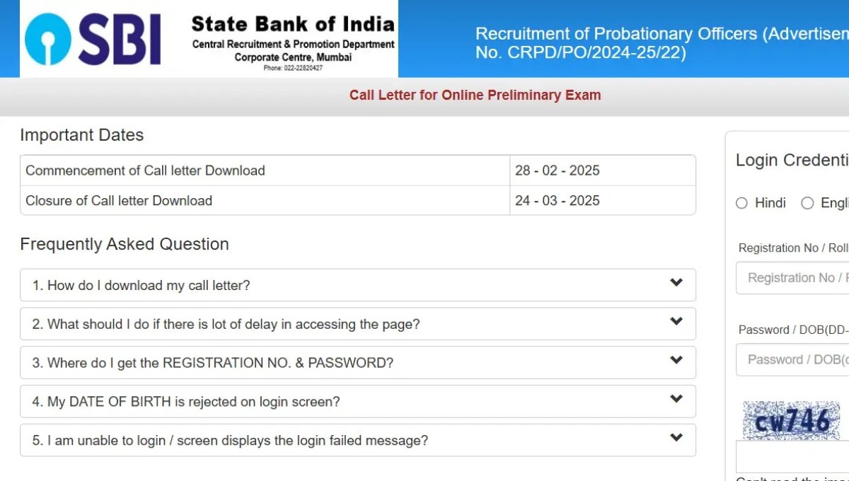 SBI PO Prelims 2025