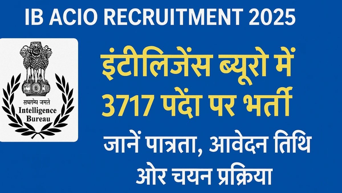 IB ACIO Recruitment 2025