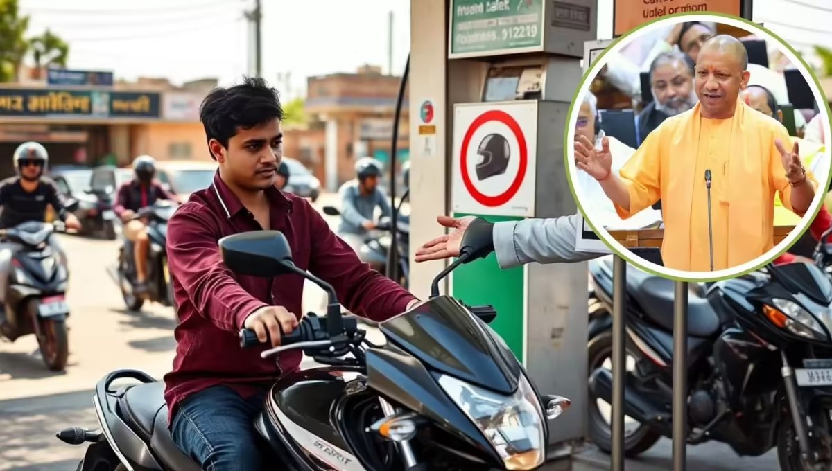 UP No Helmet No Petrol