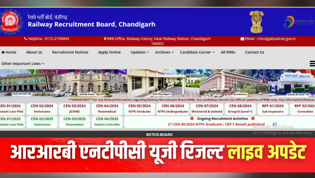 RRB NTPC UG Result 2025