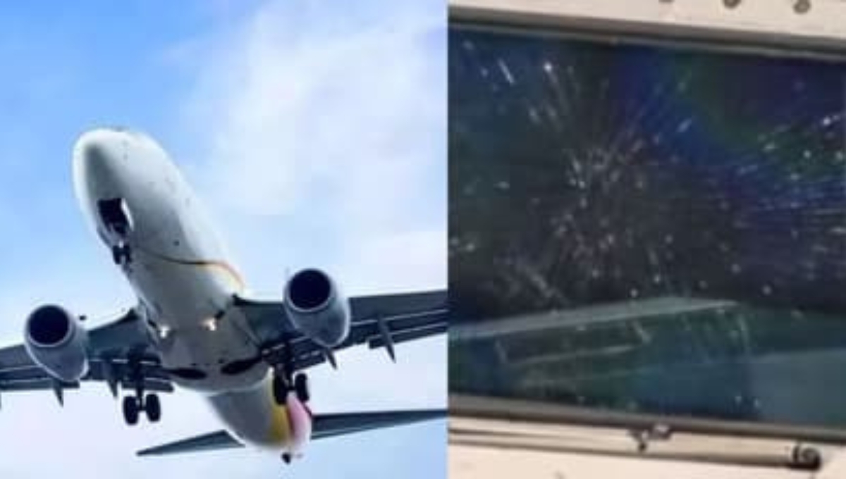 Boeing 737 windshield crack