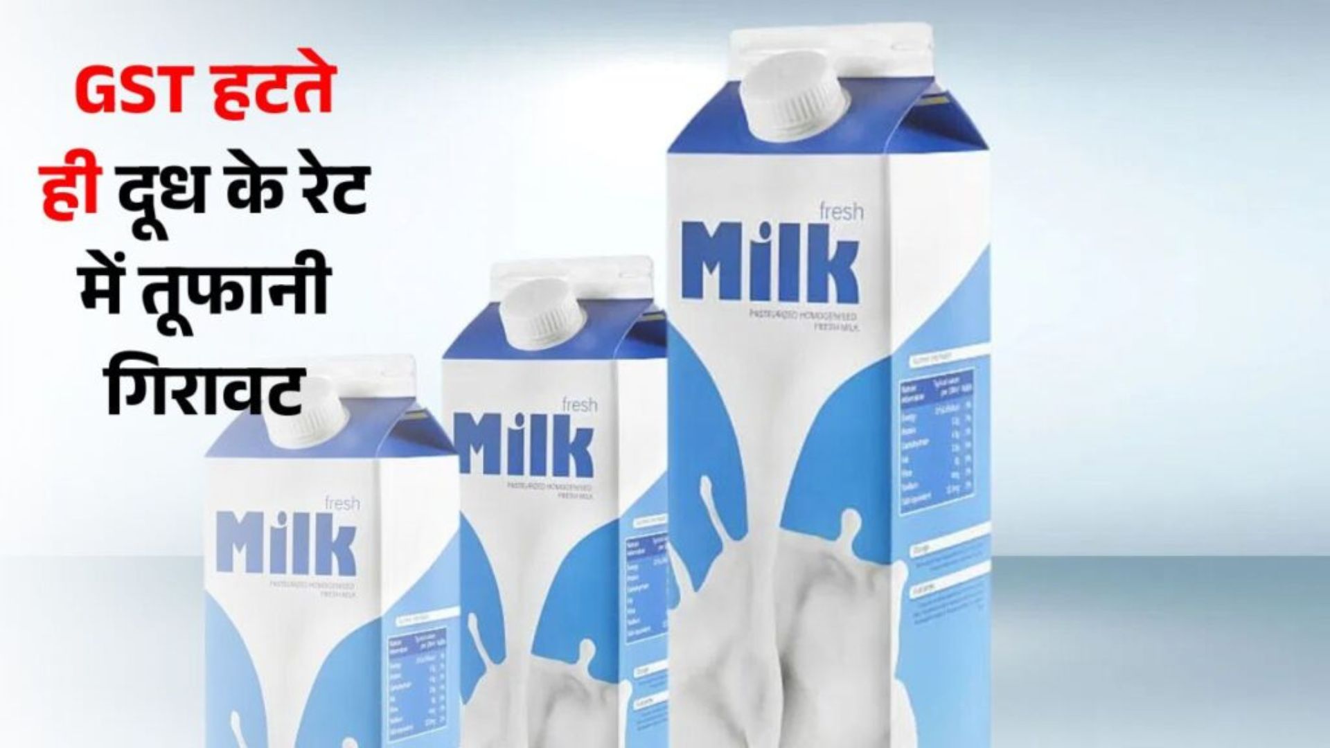 GST Milk Price October